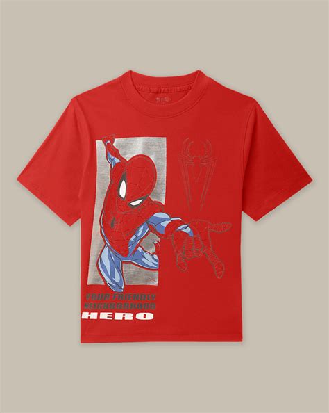 Spiderman Regular Fit Tshirt For Boys – Kidsville