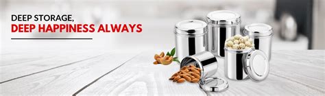 VINOD Steel Deep Dabba | Buy Stainless Steel Storage Containers – Vinod ...