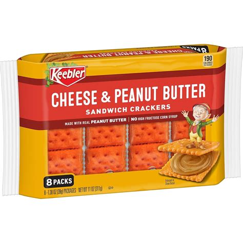 Keebler Sandwich Crackers, Single Serve Snack Crackers, Lunch Snacks ...