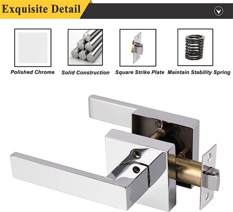 Buy Probrico Heavy Duty Door Handles Levers with Modern Square Design ...