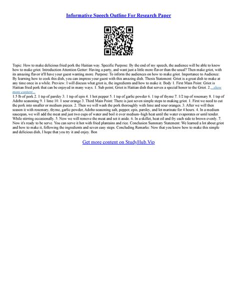 Image result for Informative Essay Outline Example