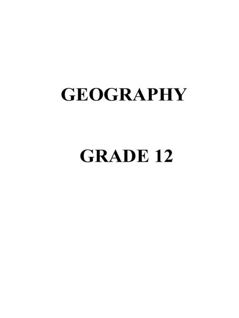 Image result for Geography Grade 12 Explained