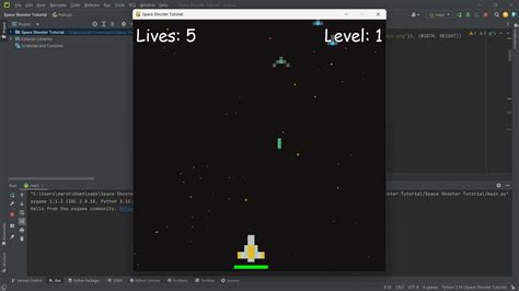 Python Space Shooter Game 的图像结果