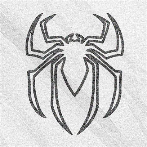 spiderman logo drawing easy