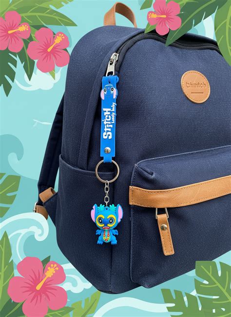 Cute Stitch Summer Keychain – Sunshine & Cuddles – Houseit