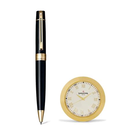Sheaffer | Gift Set | 300 9325 | Black | Gold Trim | Ball Pen | & | Wa ...