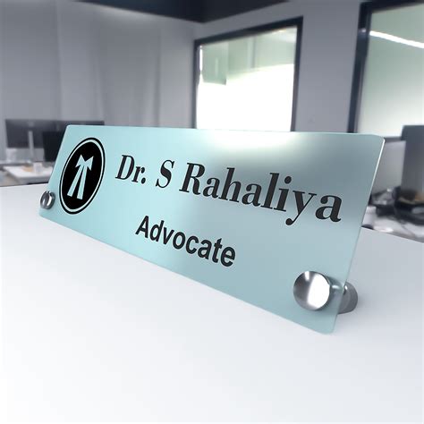 Custom Desk Name Plates | acrylic name plates India | office desk ...