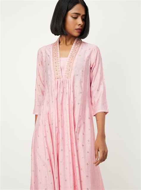 Buy Women Embroidered A-Line Kurta Online at just Rs. 1299.0 ...