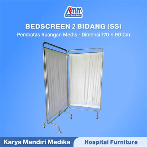 Jual Bedscreen 2 Bidang ( Stainless ) Pembatas Diruangan Medis Rumah ...