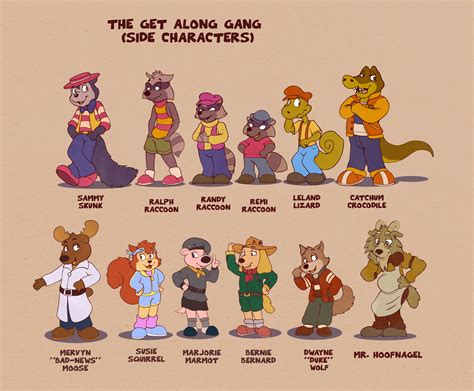 The Get Along Gang side/comic character lineup by Chimaerarabbit on ...