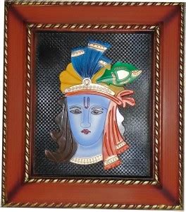 Tilak Retails Krishna Wooden Shade Frame TKBF01 Decorative Showpiece ...