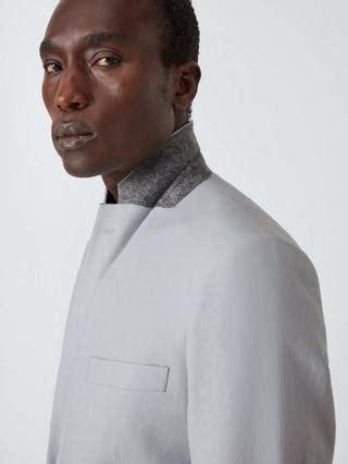 Kin Rae Linen Blend Slim Fit Suit Jacket, Light Grey