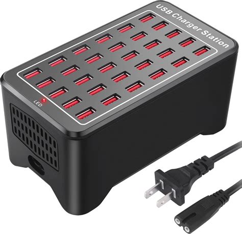 Amazon.com: USB Charging Station 30-Port 150 watt (30 A), Charging ...