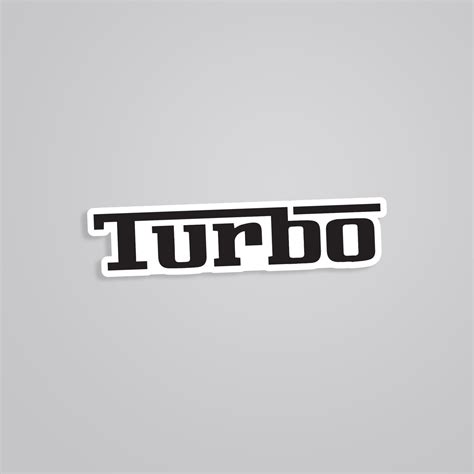 Boost Your Style with Our Turbo Sticker Collection | Dynamic Decals for ...