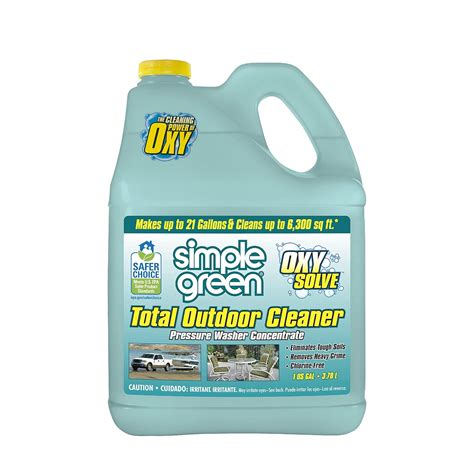 SIMPLE GREEN Oxy Solve Total Outdoor Pressure Washer Cleaner - Removes ...