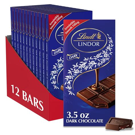 Amazon.com : Lindt LINDOR Dark Chocolate Truffle Bar, Chocolate Candy ...
