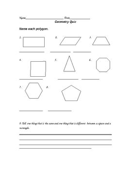 Image result for Geometry Quiz