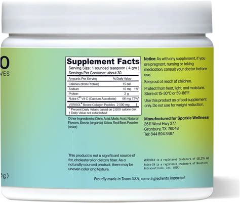 Sparkle Collagen Sparkle Skin Boost Acai Lemonade (3-Pack) Verisol ...