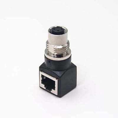 Elecbee M12 to RJ45 Bulkhead Adapter Waterproof M12 D Code 4 India | Ubuy