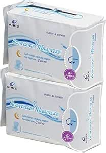 Buy Airiz Active Oxygen and Negative Ion Soft-Cotton Sanitary Pads for ...