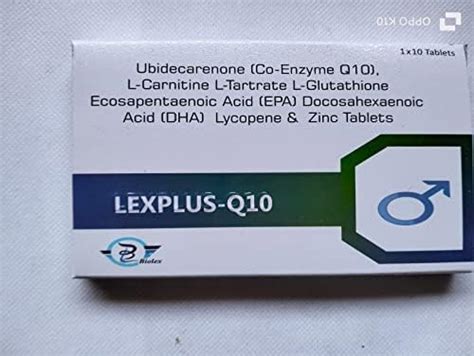 Biolex Pharmaceuticals Pvt Ltd Lexplus-Q10 Containing Ubidecarenone (Co ...