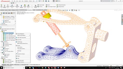 SolidWorks 2020 Simulation Z Deflection 的图像结果
