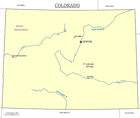 Colorado State Map - Map of Colorado and Information About the State