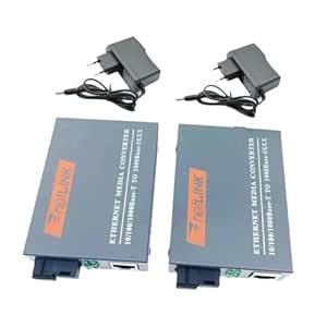 TRENDYNEST® Gigabit Fiber Media Converter Compact Metal Portable Single ...