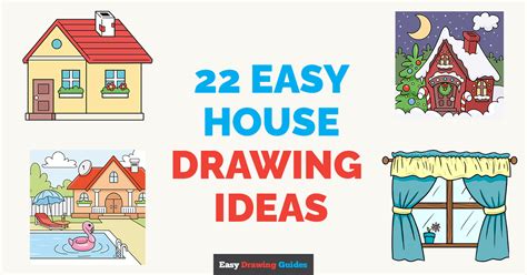 22 Easy House Step-by-Step Drawing Tutorials