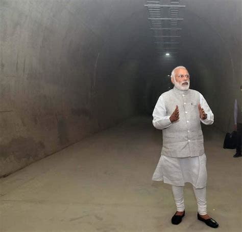 PM Modi visits Chenani-Nashri road tunnel in Jammu and Kashmir