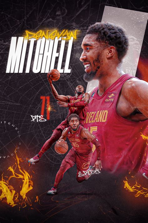 Donovan Mitchell Cleveland Cavaliers NBA Posters, Trendy Posters ...