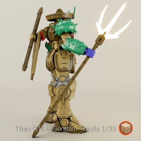 🤖 Titan 018 - 1/35 Aka Tequila Gundam・ 3D File for 3D printing・Cults