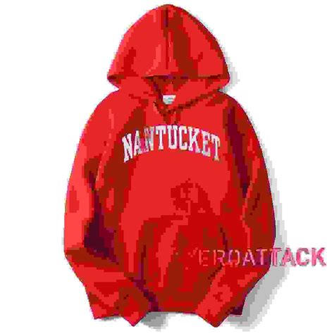 Nantucket Vintage Red color Hoodies