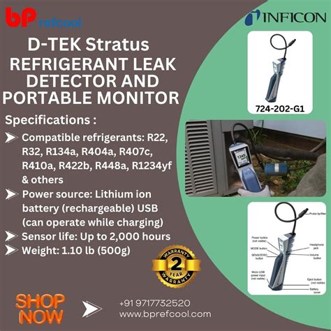 INFICON D-TEK Stratus Refrigerant Leak Detector & Monitor