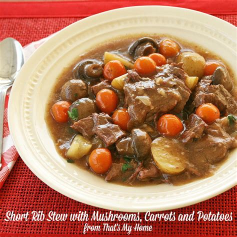 Beat the Heat Short Rib Stew - Recipes Food and Cooking