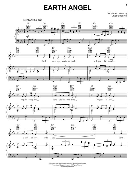 Earth Angel | Sheet Music Direct