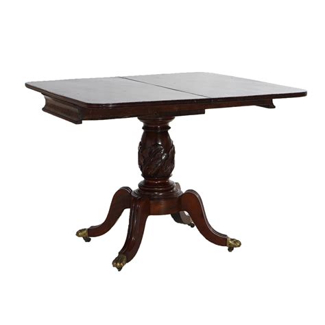 Antique Duncan Phyfe Carved Mahogany Card Table C1830's For Sale at ...