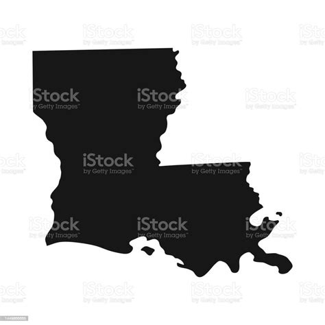Silhouette Of Louisiana State Border Stock Illustration - Download Image Now - Louisiana, In ...