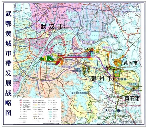 武汉市城市总体规划（2010—2020年）都市发展区用地规划图-中国地质大学新校区建设指挥部