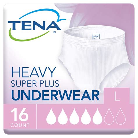 Buy TENA Incontinence Underwear for Women, Super Plus Absorbency, Large ...