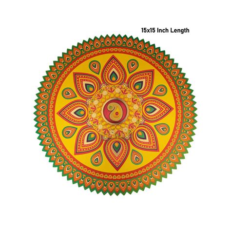 Giri - Gold Kolam Sticker | Rangoli Sticker | Kolam Stickers