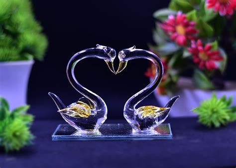 Buy Craftfry Glasses Attractive Bird Glass showpiece Home Decor Craft ...