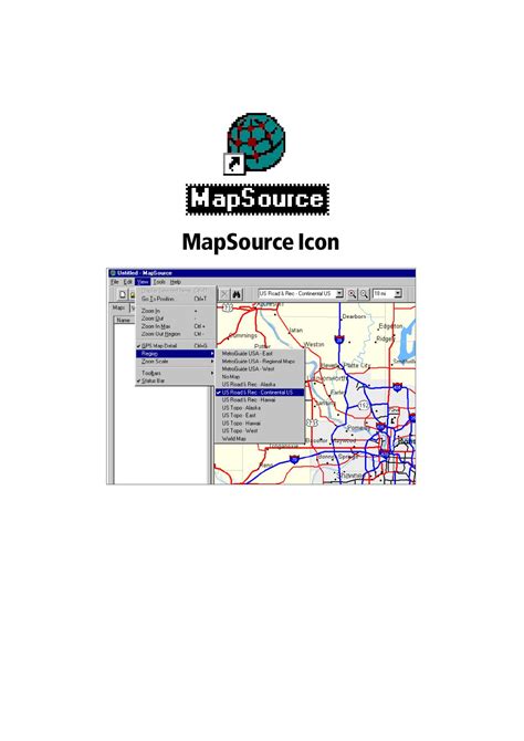 MapSource Windows 1.0 的图像结果