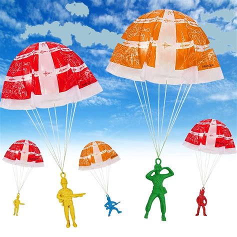 Gameshub Flying Parachute Toys Hand Throwing Watching Landing Toys For ...