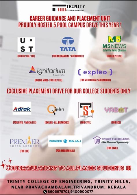 #trinity #college #placements #congratulations #proud #moment #pride # ...