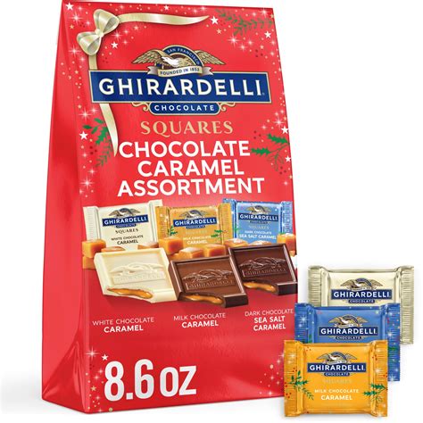 GHIRARDELLI Premium Variety Dark Chocolate Caramel Assortment Squares ...