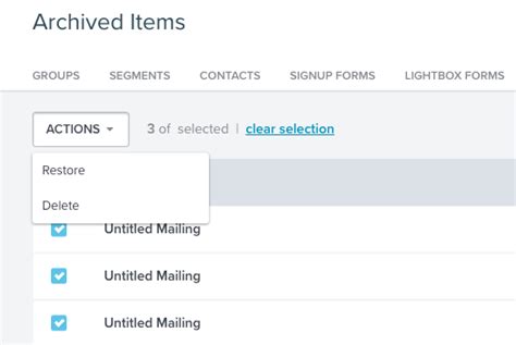 Image result for Archived Items