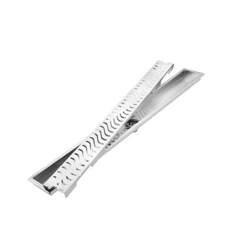 Floor Drain - Vista Wave 48x4 inches SS 304 Grade Shower Drain Channel ...