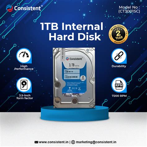 Consistent 1 TB SATA Internal Hard Drive, 3.5 Inch, High Performance D ...