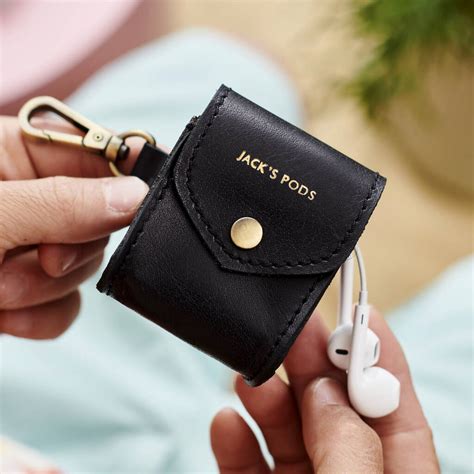 Personalised Leather Air Pod Case By Vida Vida